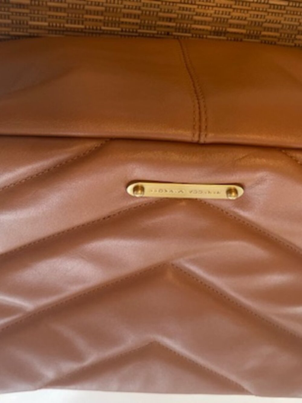Rebecca Minkoff Edie Maxi Leather shoulder Bag in caramel - Picture 2 of 5